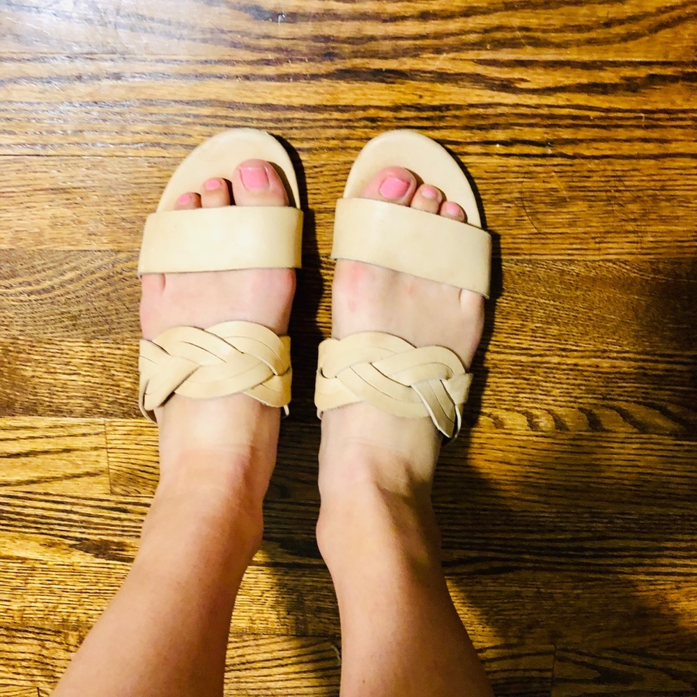Corso Como Sicily neutral braided slides